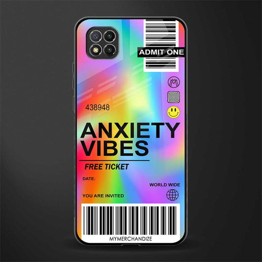 anxiety vibes glass case for poco c3 image