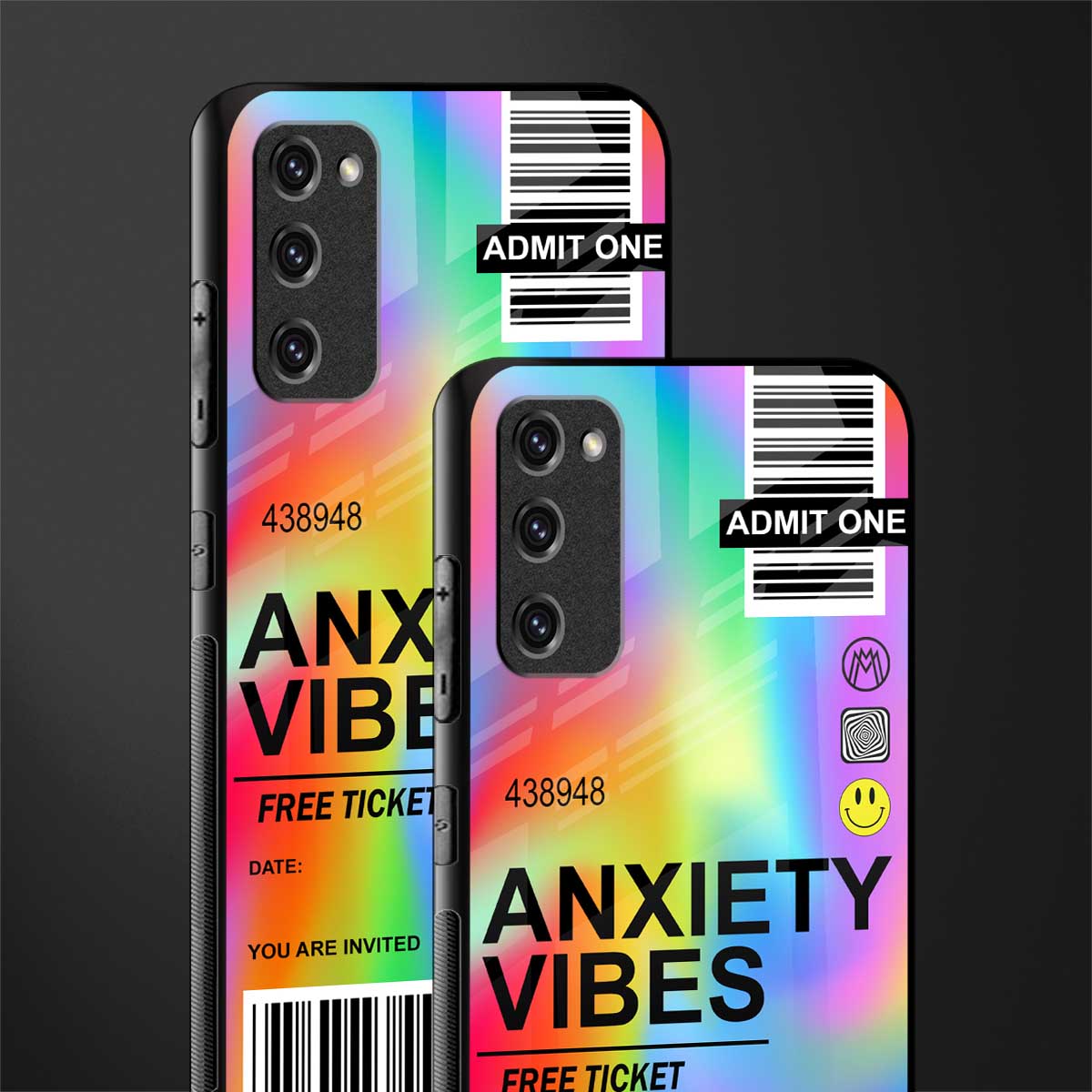 anxiety vibes glass case for samsung galaxy s20 fe image-2