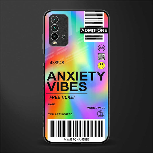 anxiety vibes glass case for redmi 9 power image