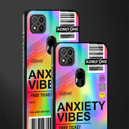 anxiety vibes glass case for redmi 9 image-2