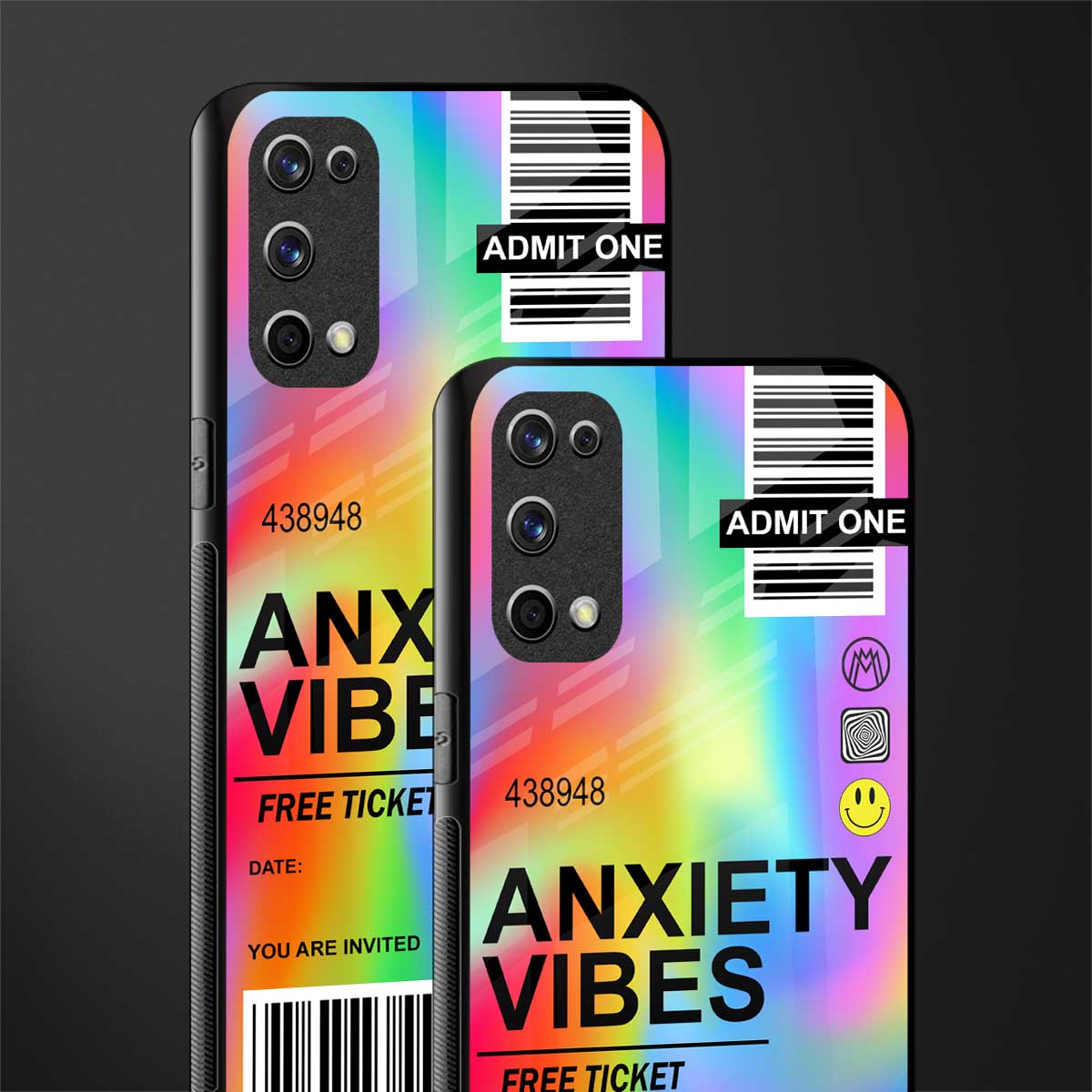 anxiety vibes glass case for realme x7 pro image-2