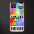anxiety vibes glass case for samsung galaxy f12 image