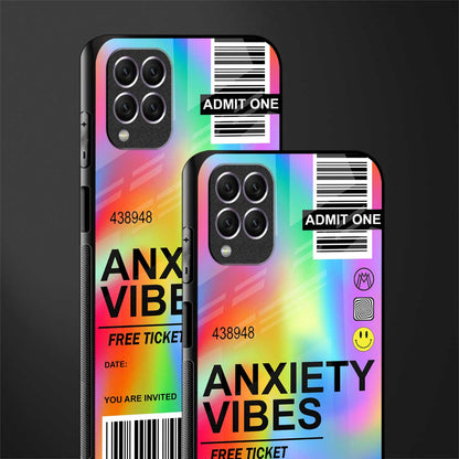 anxiety vibes glass case for samsung galaxy f62 image-2