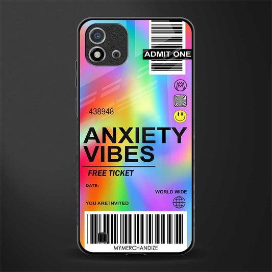 anxiety vibes glass case for realme c20 image