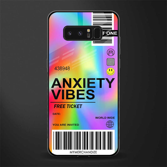 anxiety vibes glass case for samsung galaxy note 8 image