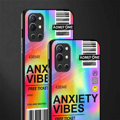 anxiety vibes glass case for oneplus 9r image-2