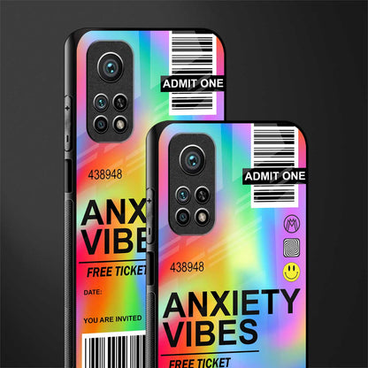 anxiety vibes glass case for mi 10t pro image-2