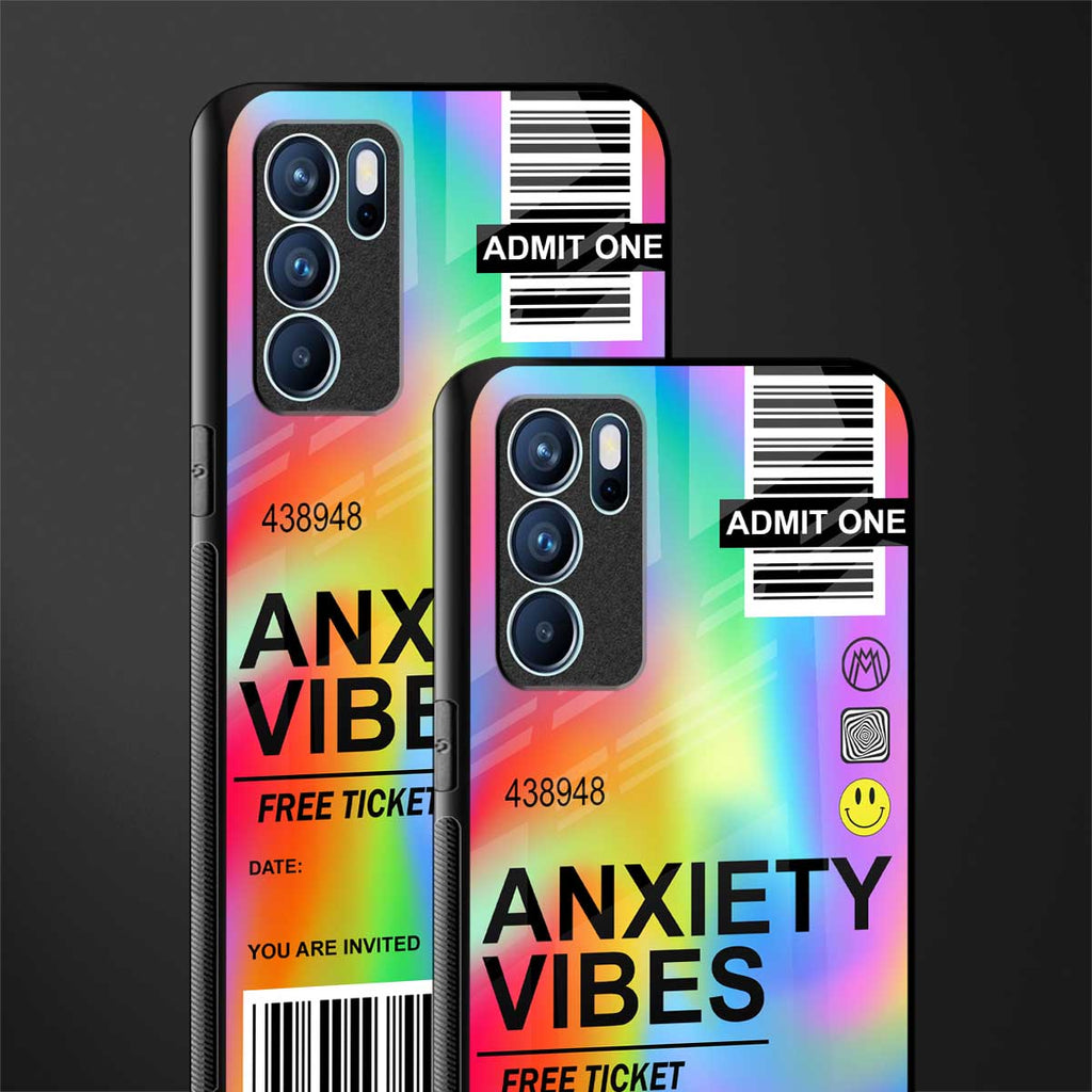 anxiety vibes glass case for oppo reno6 5g image-2