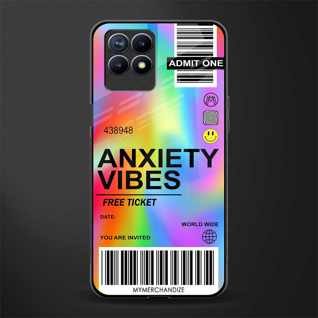 anxiety vibes glass case for realme 8i image