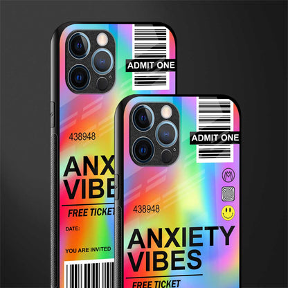 anxiety vibes glass case for iphone 12 pro max image-2