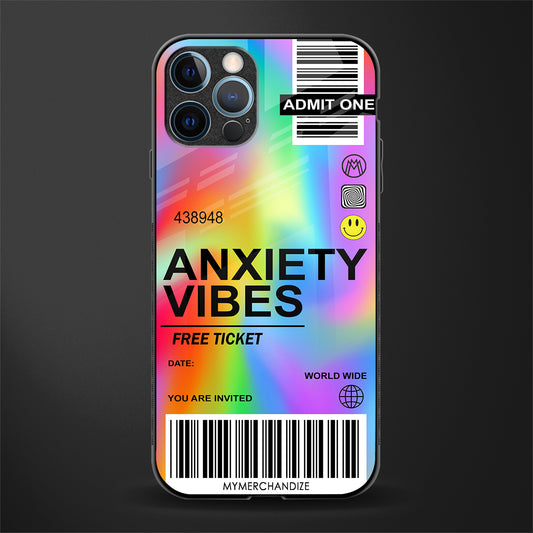 anxiety vibes glass case for iphone 12 pro max image