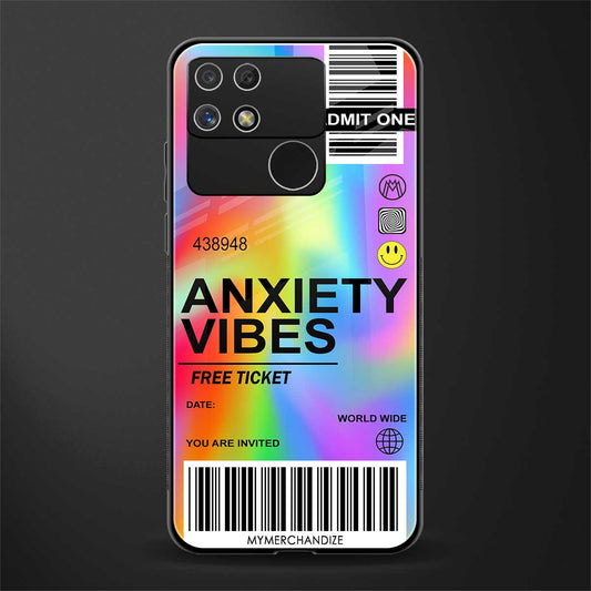 anxiety vibes back phone cover | glass case for realme narzo 50a