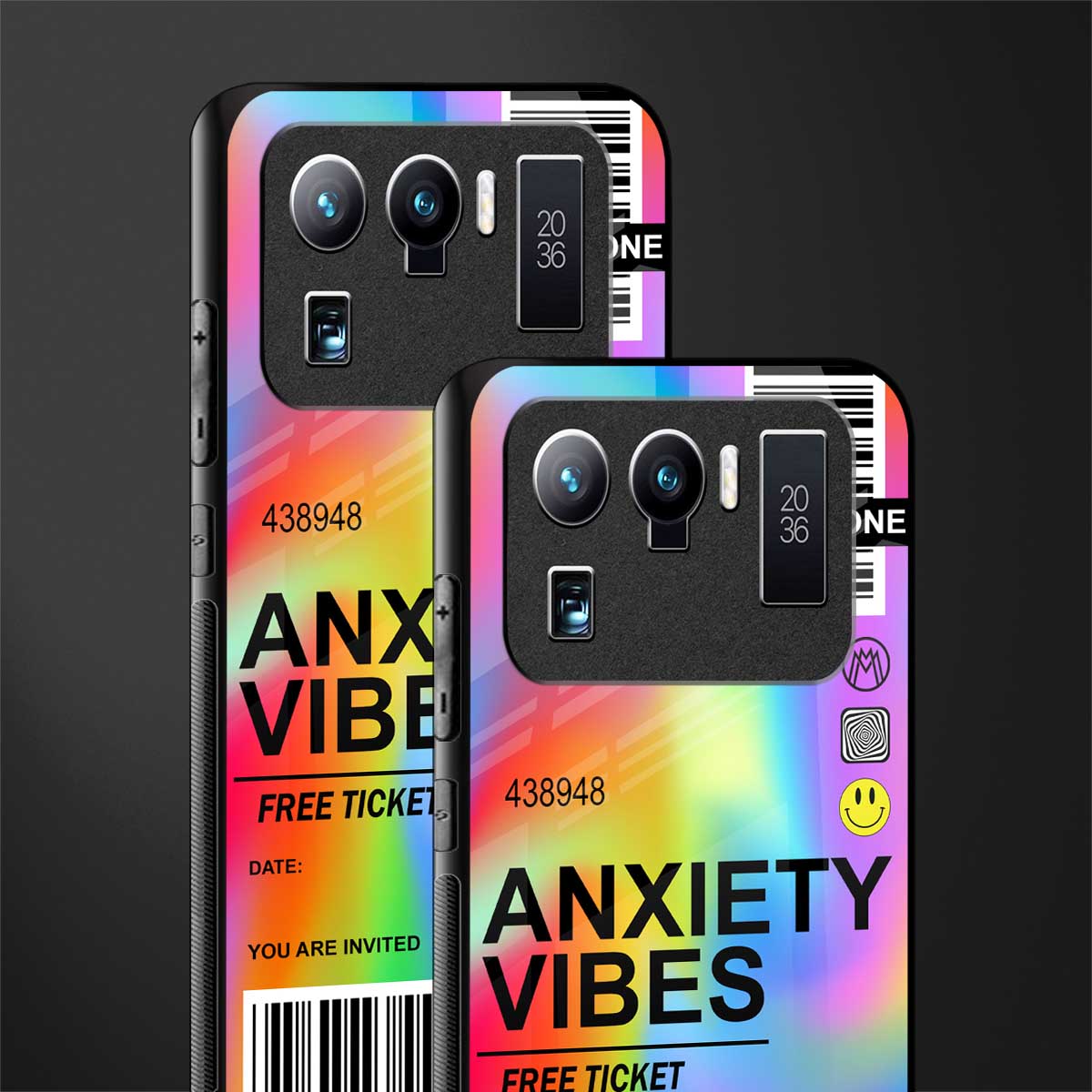 anxiety vibes glass case for mi 11 ultra 5g image-2