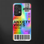 anxiety vibes back phone cover | glass case for samsung galaxy a23