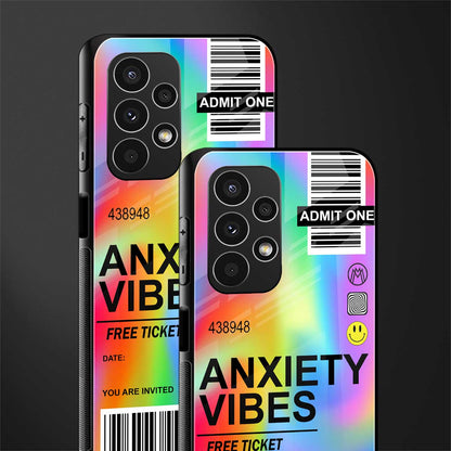 anxiety vibes back phone cover | glass case for samsung galaxy a13 4g