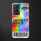 anxiety vibes glass case for vivo x70 image