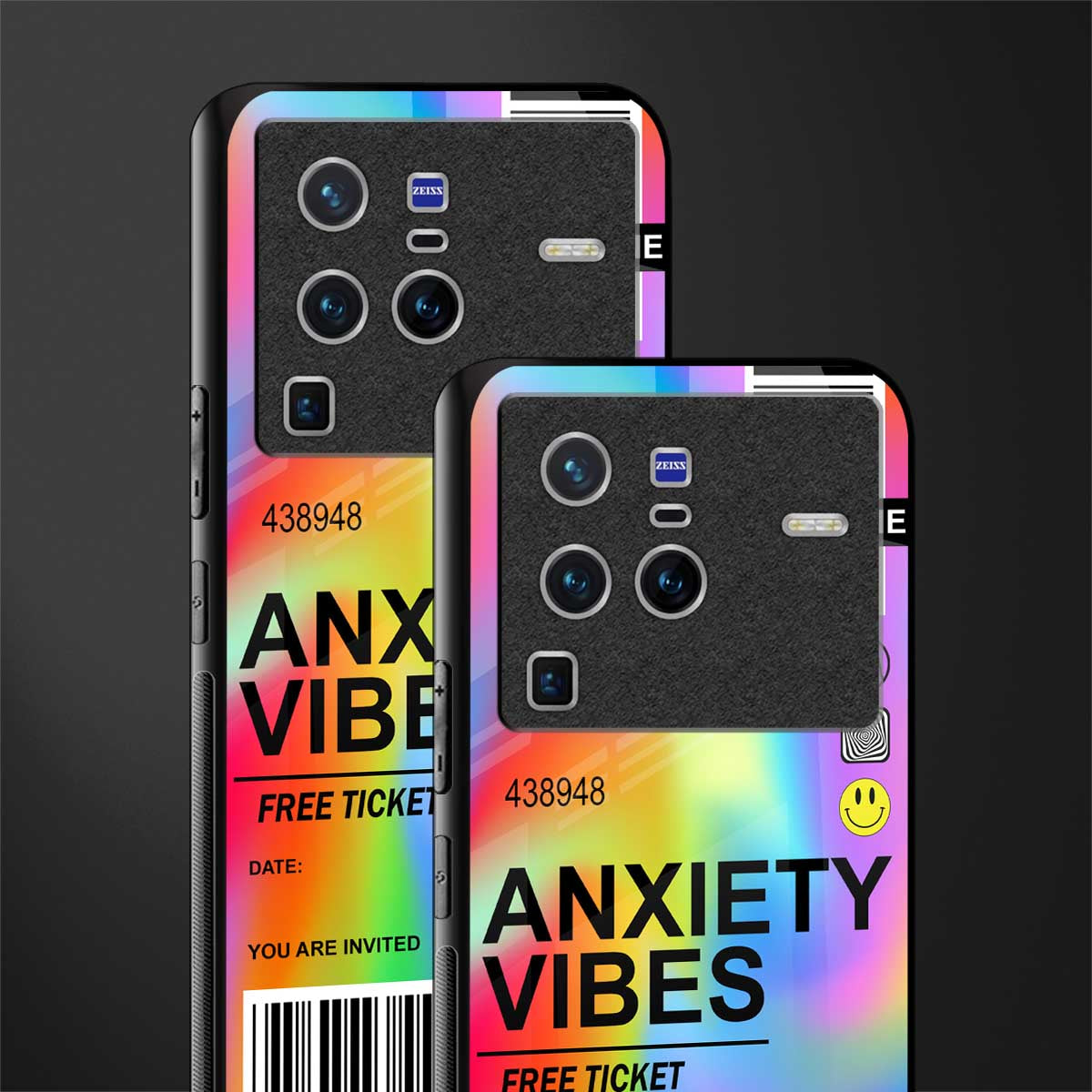 anxiety vibes glass case for vivo x80 pro 5g image-2