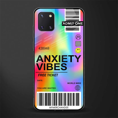 anxiety vibes glass case for samsung a81 image