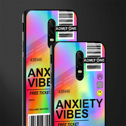 anxiety vibes glass case for oneplus 6 image-2