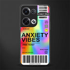 anxiety vibes back phone cover | glass case for oppo reno 8 pro