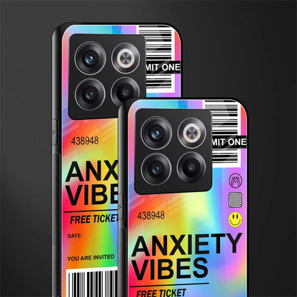 anxiety vibes back phone cover | glass case for oneplus 10t