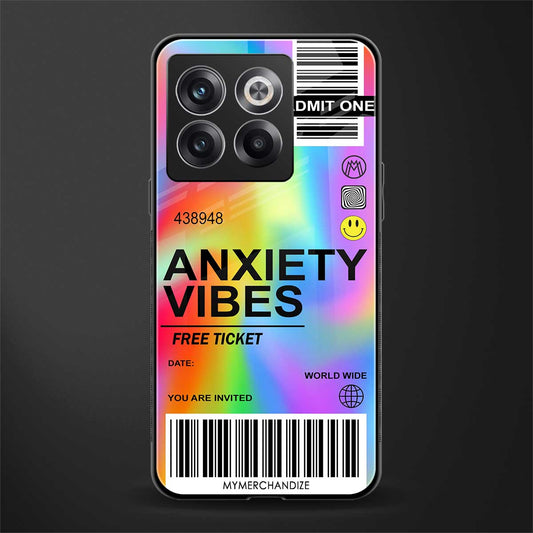 anxiety vibes back phone cover | glass case for oneplus 10t