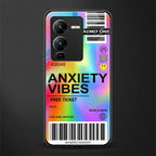 anxiety vibes back phone cover | glass case for vivo v25 pro 5g