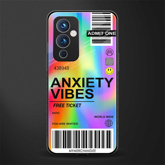 anxiety vibes back phone cover | glass case for oneplus 9