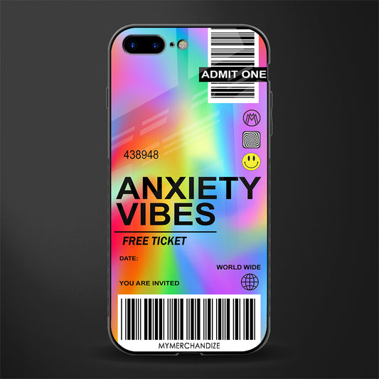 anxiety vibes glass case for iphone 8 plus image