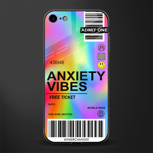 anxiety vibes glass case for iphone 7 image