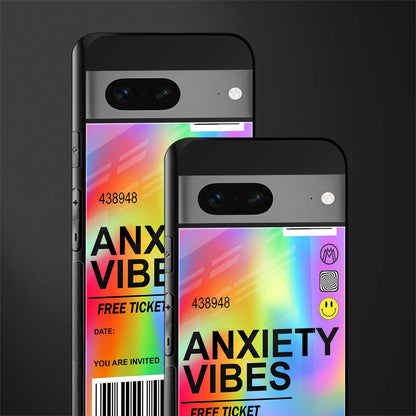 anxiety vibes back phone cover | glass case for google pixel 7