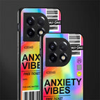 anxiety vibes back phone cover | glass case for oneplus 11