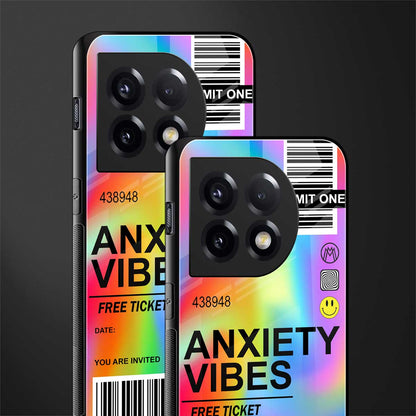 anxiety vibes back phone cover | glass case for oneplus 11