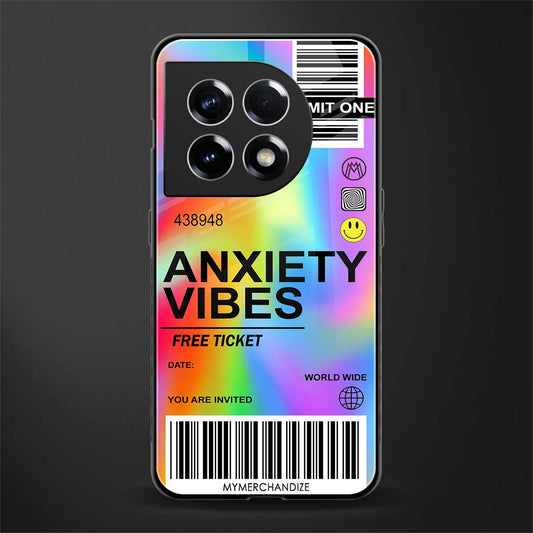anxiety vibes back phone cover | glass case for oneplus 11
