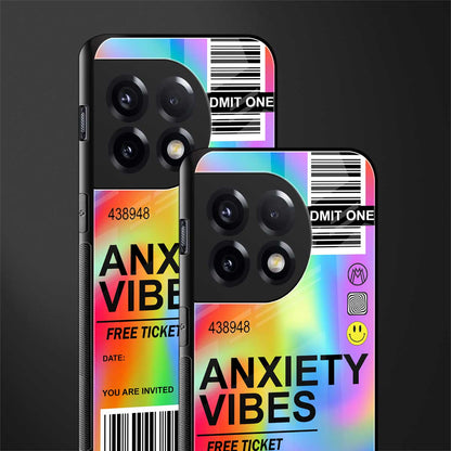 anxiety vibes back phone cover | glass case for oneplus 11r