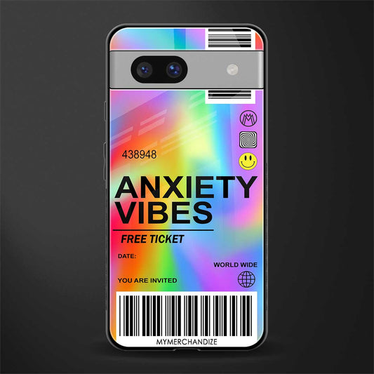 anxiety vibes back phone cover | glass case for Google Pixel 7A