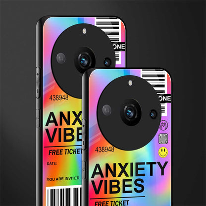 anxiety vibes back phone cover | glass case for realme 11 pro 5g