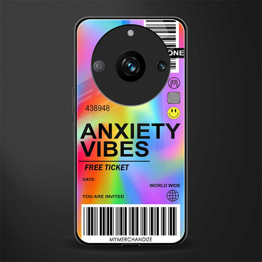 anxiety vibes back phone cover | glass case for realme 11 pro 5g