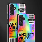 anxiety vibes back phone cover | glass case for samsun galaxy a24 4g
