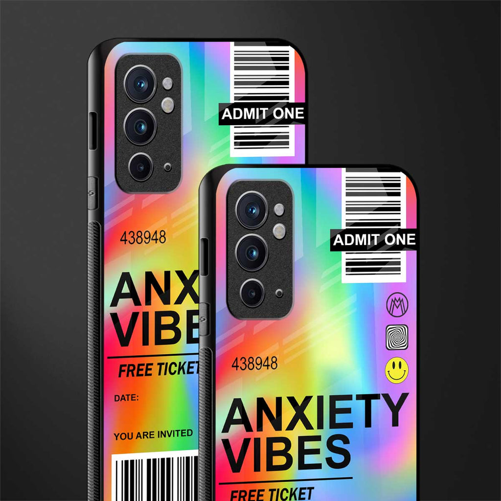 anxiety vibes glass case for oneplus 9rt image-2