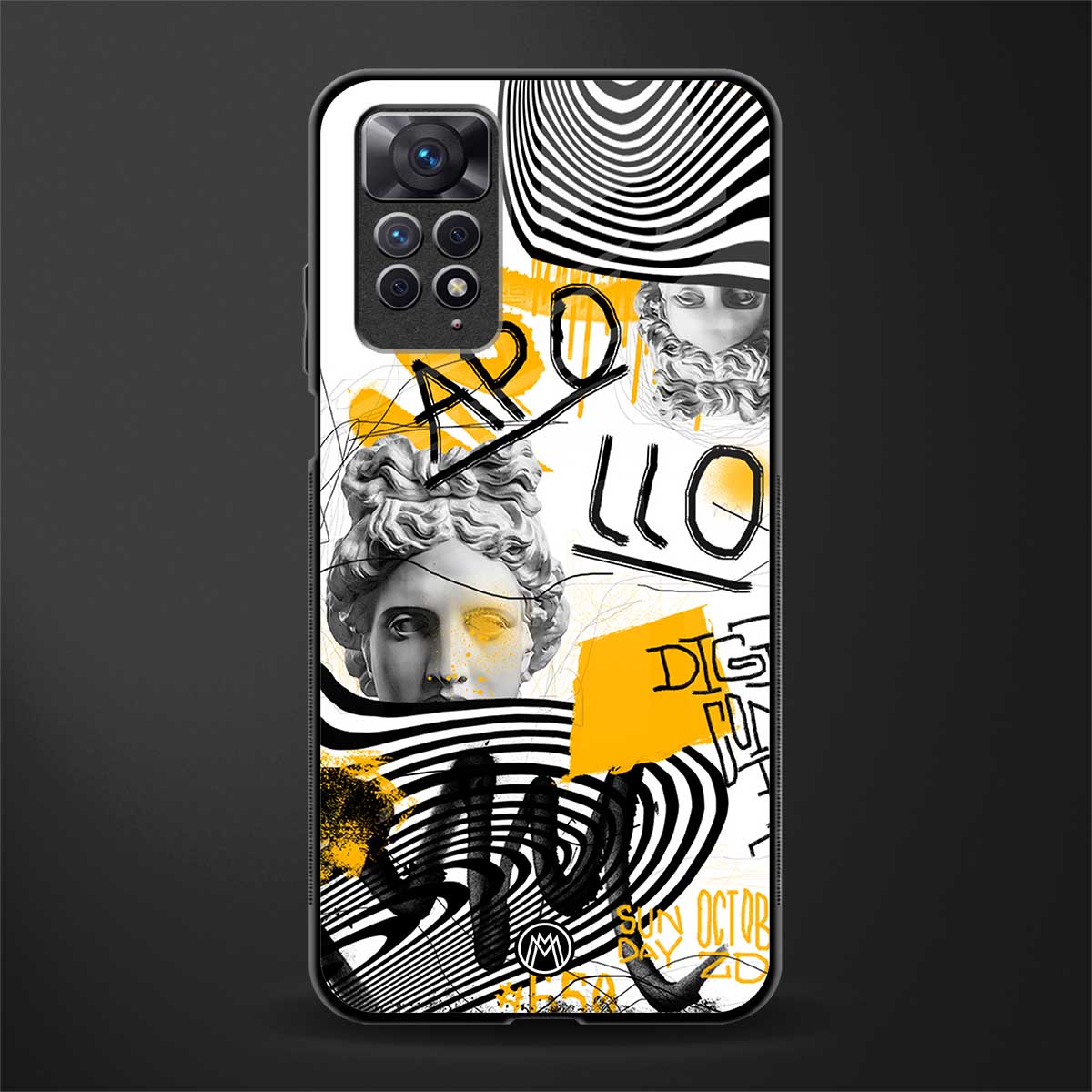 apollo project back phone cover | glass case for redmi note 11 pro plus 4g/5g