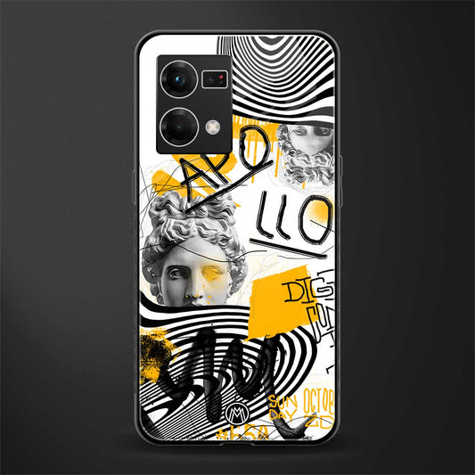apollo project back phone cover | glass case for oppo f21 pro 4g