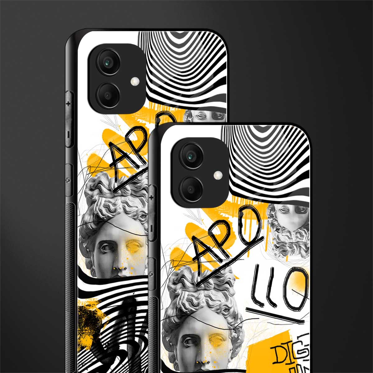 apollo project back phone cover | glass case for samsung galaxy a04