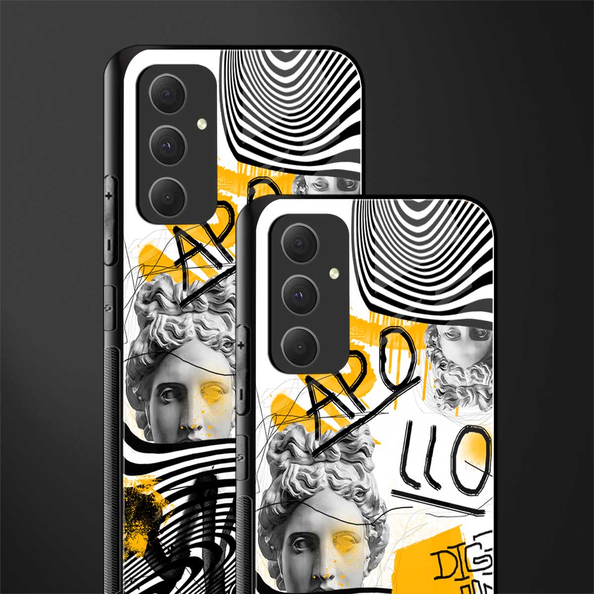 apollo project back phone cover | glass case for samsung galaxy a54 5g