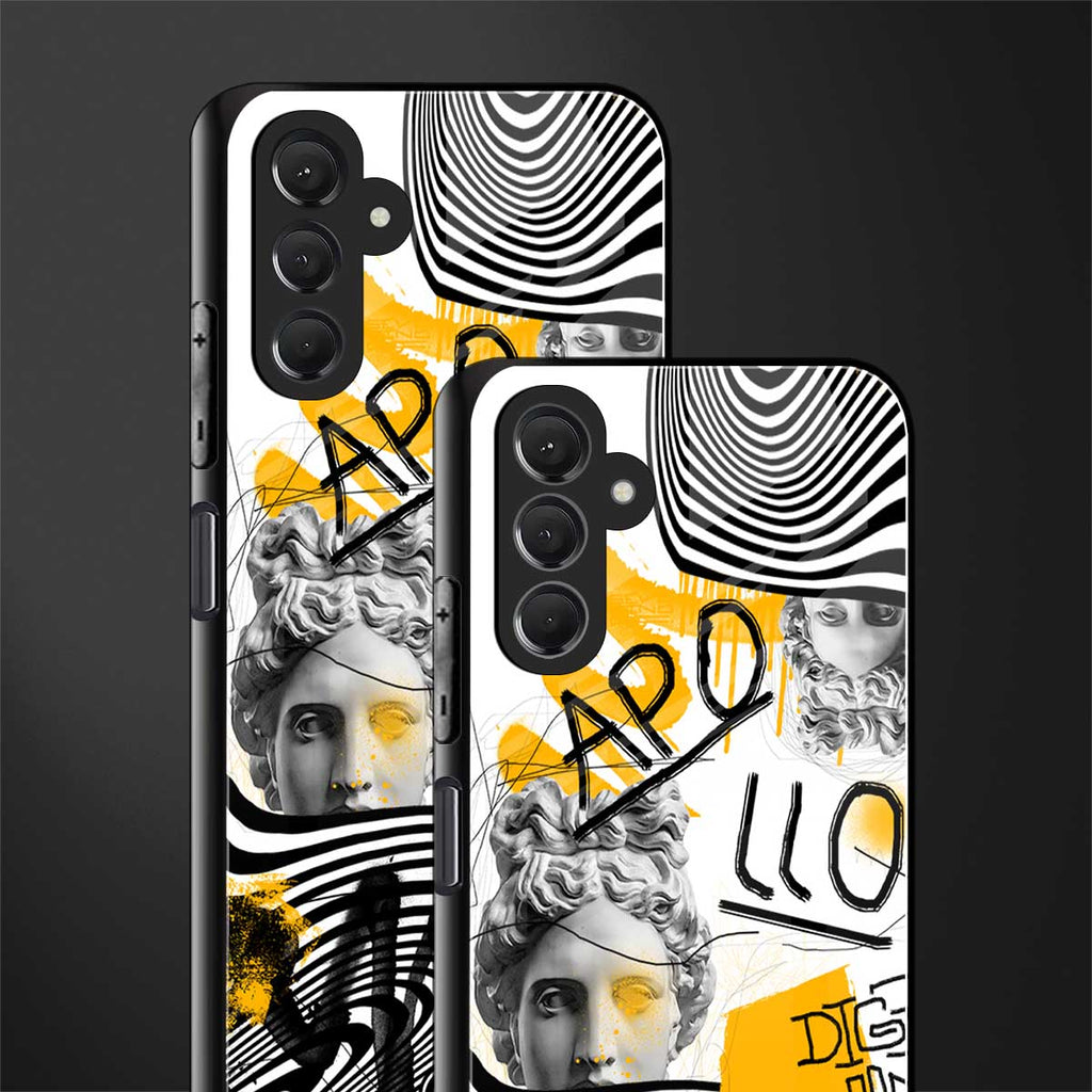 apollo project back phone cover | glass case for samsun galaxy a24 4g