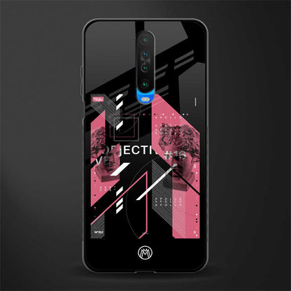 apollo project aesthetic pink and black glass case for poco x2 image