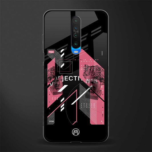 apollo project aesthetic pink and black glass case for poco x2 image