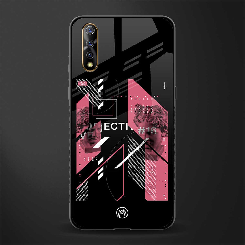apollo project aesthetic pink and black glass case for vivo z1x image