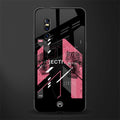 apollo project aesthetic pink and black glass case for vivo v15 pro image