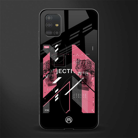 apollo project aesthetic pink and black glass case for samsung galaxy a51 image